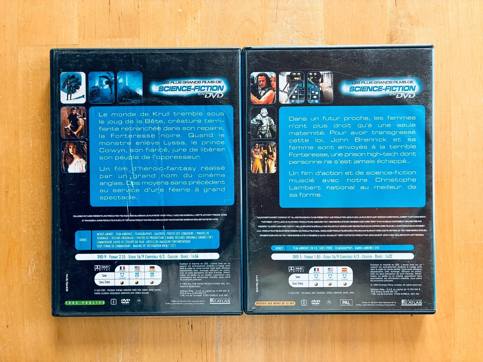 Lot 2 DVD science-fiction cultes: Krull et Fortress. – photo 2